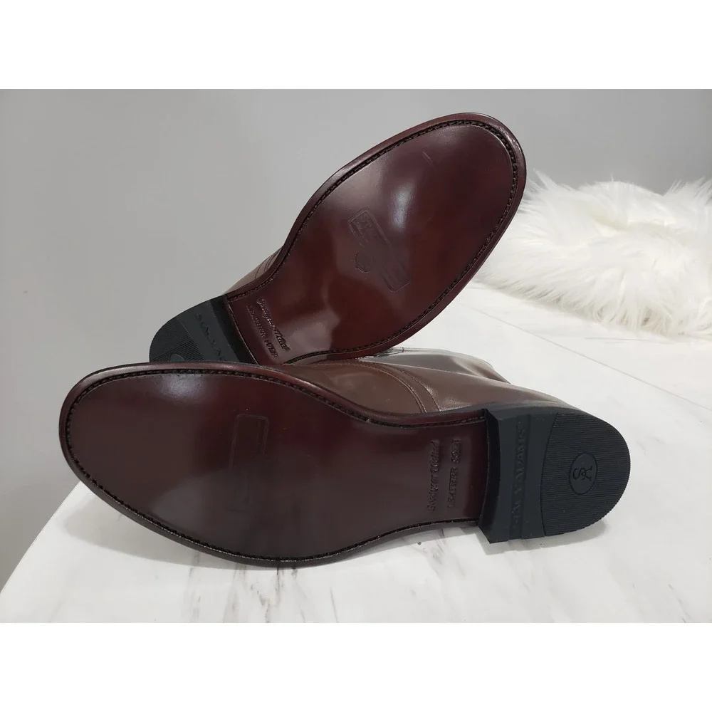 NEW SIZE 9 Stacy Adams Men's Madison‎ Leather Brown Ankle Boots 492067 - EURO 42